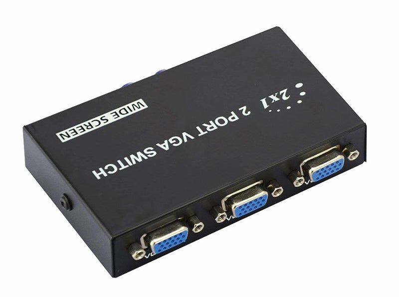 BeElion 2 Port 15 Pin Female(2 in/1 Out) VGA Switch Box for PC TV Monitor(Not for DDC, DDC2, DDC2B Monitor), Updated for Red Buttons - Image 3